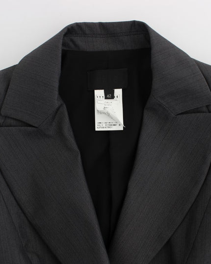 Exte Gray One Button Two Piece Suit