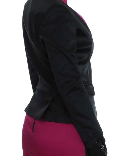 Exte Black Pink Stretch Blazer Jacket