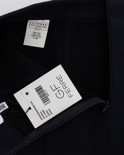 GF Ferre Blue Cotton Denim Mini Skirt