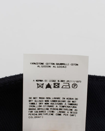 GF Ferre Blue Cotton Denim Mini Skirt