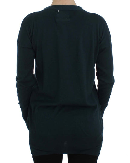 PINK MEMORIES Green Button Down Cardigan Sweater