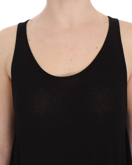 PLEIN SUD Black Stretch Sleeveless Blouse
