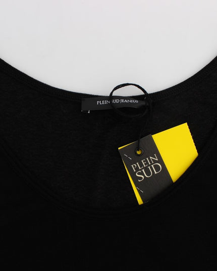 PLEIN SUD Black Stretch Sleeveless Blouse