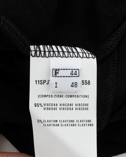 PLEIN SUD Black Stretch Sleeveless Blouse