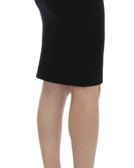 PLEIN SUD Black Straight Pencil Skirt