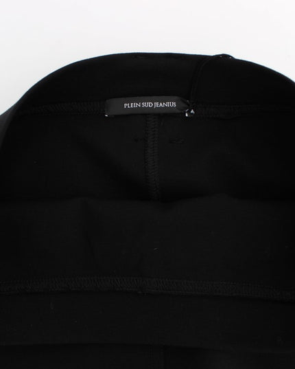 PLEIN SUD Black Straight Pencil Skirt