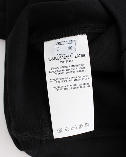 PLEIN SUD Black Straight Pencil Skirt