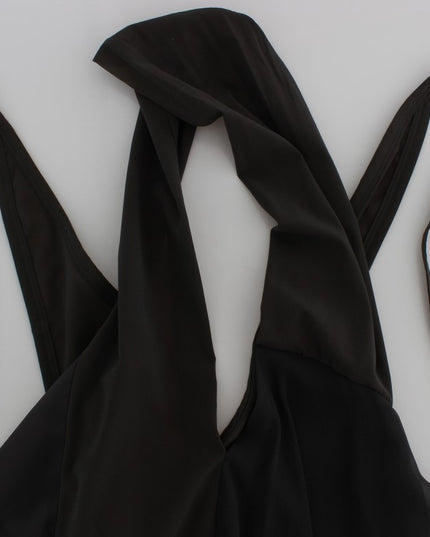 CORA GROPPO Gray Blue Stretch Blouse Top