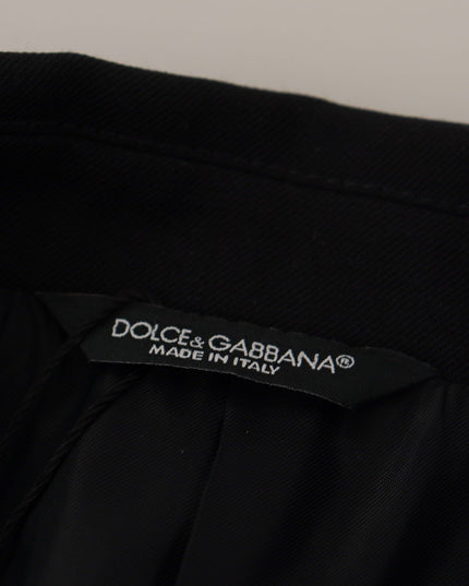 Dolce & Gabbana Black Double Breasted Coat Blazer Jacket