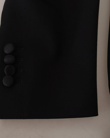 Dolce & Gabbana Black Double Breasted Coat Blazer Jacket