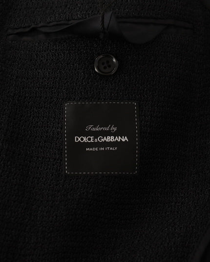 Dolce & Gabbana Black Single Breasted Coat Men Blazer