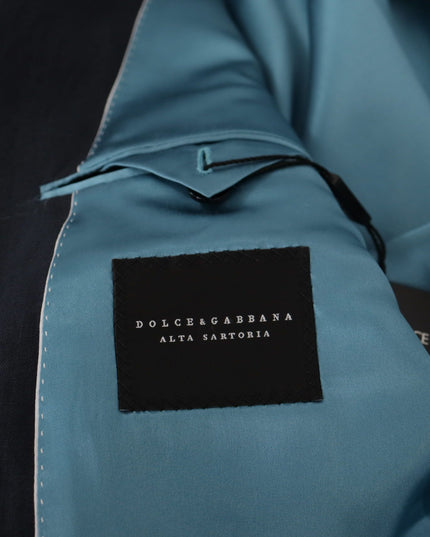 Dolce & Gabbana Dark Blue ALTA SARTORIA Jacket Coat Blazer