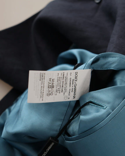 Dolce & Gabbana Dark Blue ALTA SARTORIA Jacket Coat Blazer