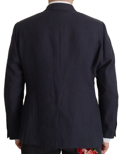 Dolce & Gabbana Dark Blue ALTA SARTORIA Jacket Coat Blazer