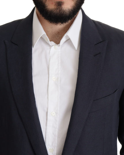 Dolce & Gabbana Dark Blue ALTA SARTORIA Jacket Coat Blazer