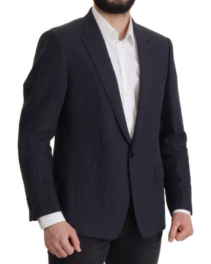 Dolce & Gabbana Dark Blue ALTA SARTORIA Jacket Coat Blazer