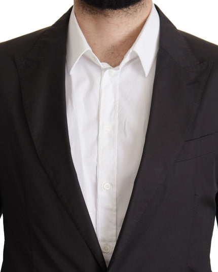 Dolce & Gabbana Black Single Breasted TAORMINA Breasted Blazer
