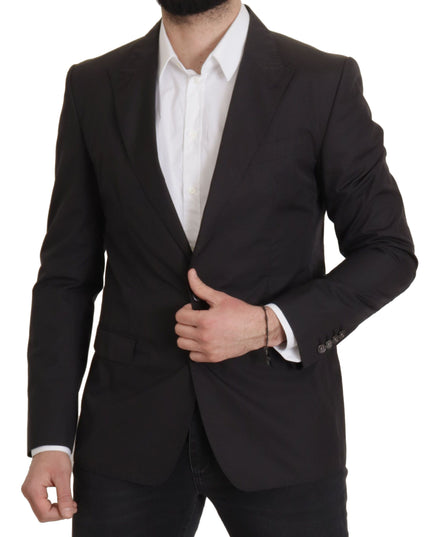 Dolce & Gabbana Black Single Breasted TAORMINA Breasted Blazer