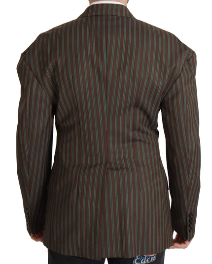 Dolce & Gabbana Multicolor Stripes Double Breasted Blazer