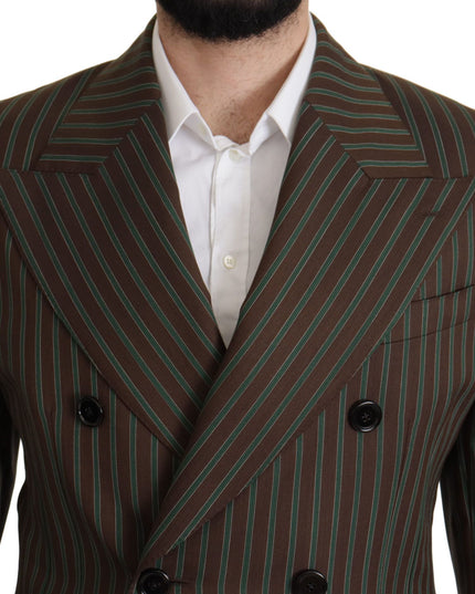 Dolce & Gabbana Multicolor Stripes Double Breasted Blazer