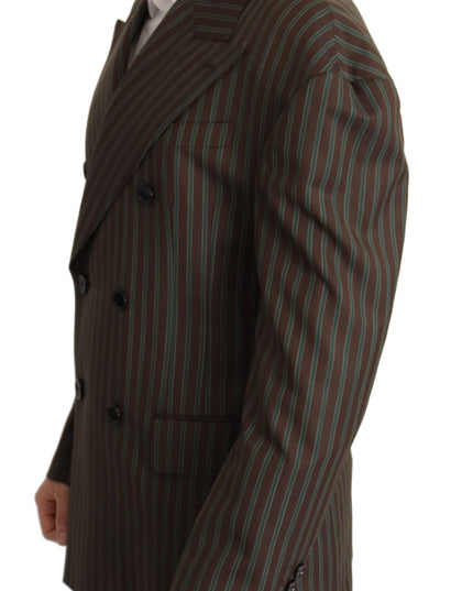 Dolce & Gabbana Multicolor Stripes Double Breasted Blazer