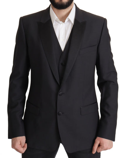 Dolce & Gabbana Dark Blue Single Breasted MARTINI Blazer