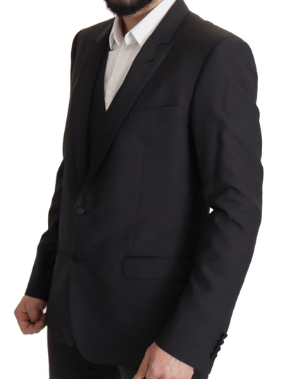 Dolce & Gabbana Dark Blue Single Breasted MARTINI Blazer