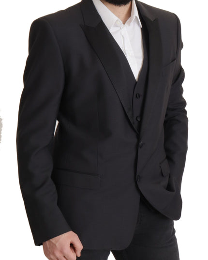 Dolce & Gabbana Dark Blue Single Breasted MARTINI Blazer