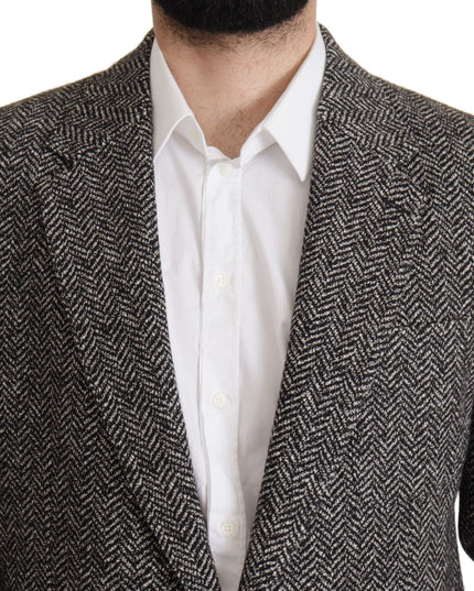 Dolce & Gabbana Gray Cotton Single Breasted Fantasy Blazer