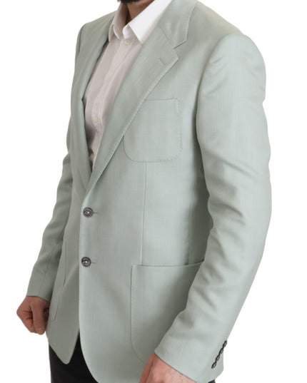 Dolce & Gabbana Green Cashmere Jacket Blazer Jacket
