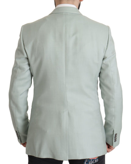 Dolce & Gabbana Green Cashmere Jacket Blazer Jacket