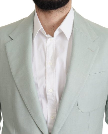 Dolce & Gabbana Green Cashmere Jacket Blazer Jacket