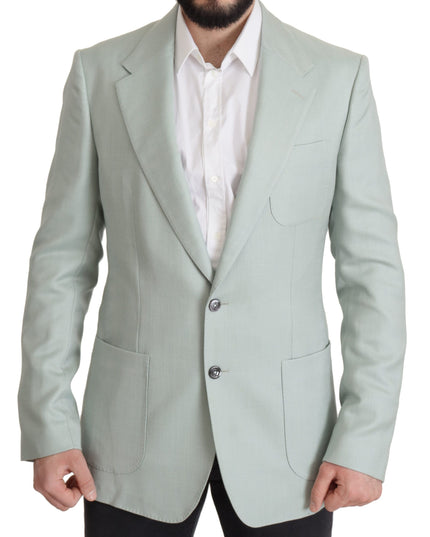 Dolce & Gabbana Green Cashmere Jacket Blazer Jacket