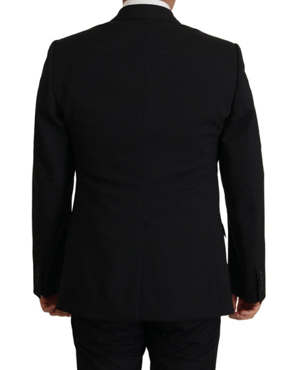 Dolce & Gabbana Black Jacket Vest 2 Piece MARTINI Blazer