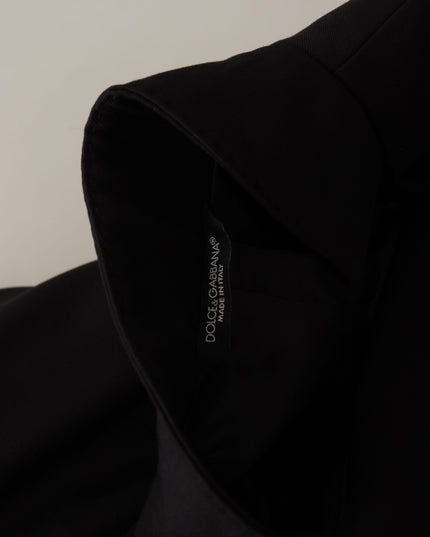 Dolce & Gabbana Black Wool Single Breasted Jacket Blazer