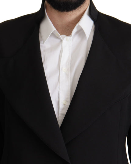 Dolce & Gabbana Black Wool Single Breasted Jacket Blazer