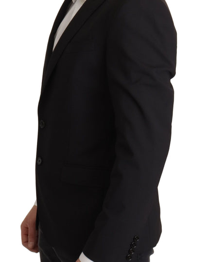 Dolce & Gabbana Black Single Breasted Jacket MARTINI Blazer