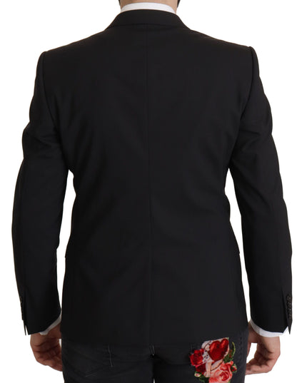Dolce & Gabbana Black Single Breasted Jacket MARTINI Blazer