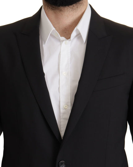 Dolce & Gabbana Black Single Breasted Jacket MARTINI Blazer