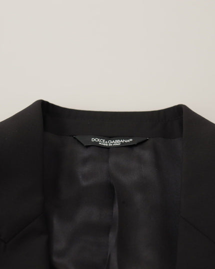 Dolce & Gabbana Black Single Breasted Jacket MARTINI Blazer