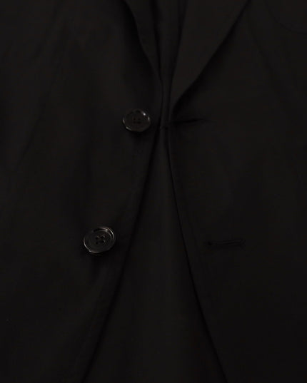 Dolce & Gabbana Black Cotton Single Breasted Blazer Jacket