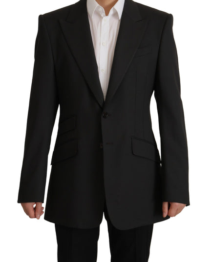 Dolce & Gabbana Black Wool Single Breasted Blazer v