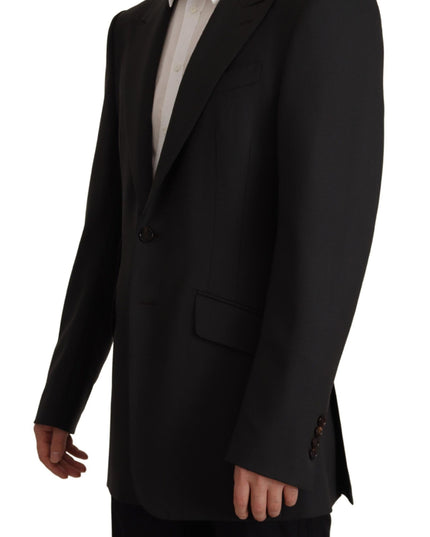 Dolce & Gabbana Black Wool Single Breasted Blazer v