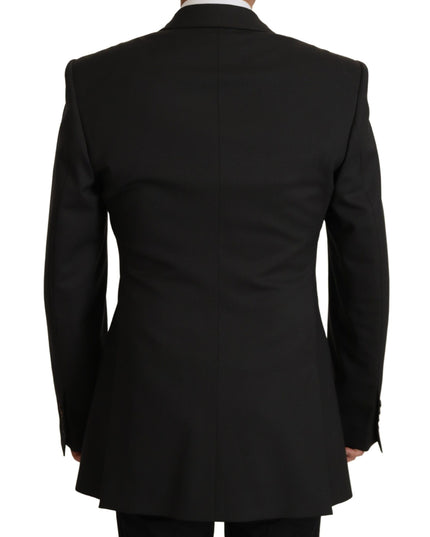 Dolce & Gabbana Black Wool Single Breasted Blazer v