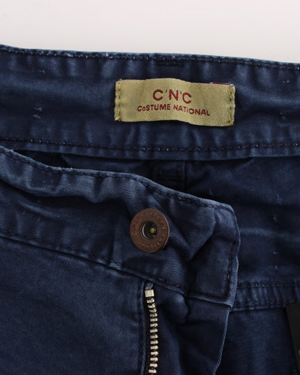 Costume National Blue Cotton Blend Denim Jeans