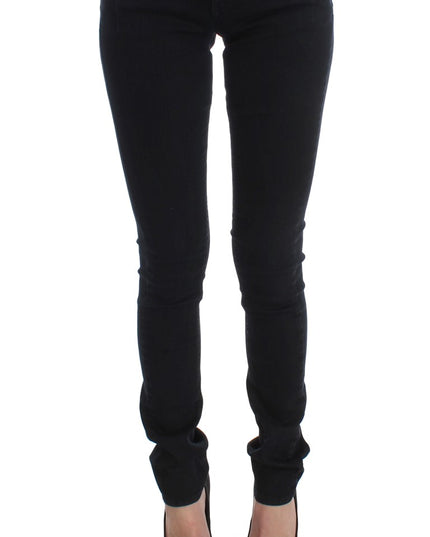 Costume National Black Cotton Slim Fit Denim Jeans