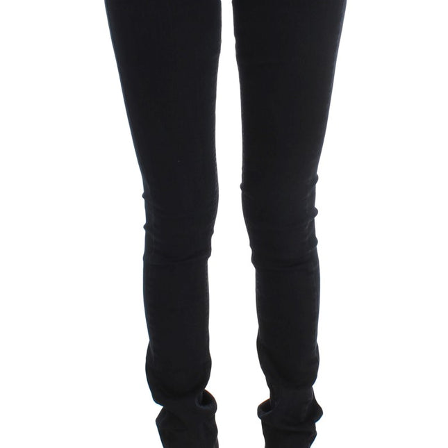 Costume National Black Cotton Slim Fit Denim Jeans