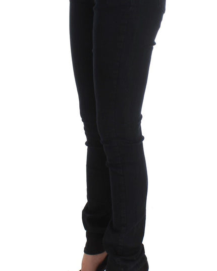 Costume National Black Cotton Slim Fit Denim Jeans