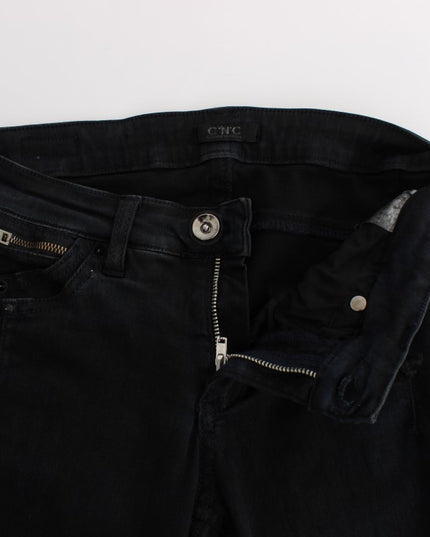 Costume National Black Cotton Slim Fit Denim Jeans