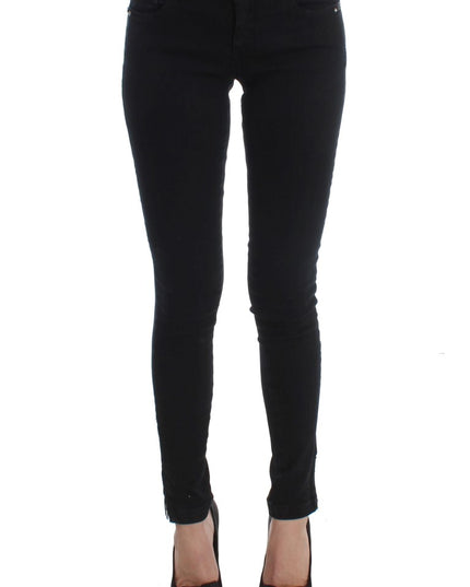 Costume National Black Cotton Slim Fit Denim Jeans